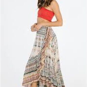 Raga Bohemian Multicolor Maxi Skirt